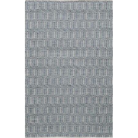 RUGS AMERICA Emerson Navy Rectangle Geometric Rug- 8 x 10 ft. 25300